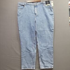 BLUE Jeans 36x22R NWT Abercrombie Curve Love Ankle Straight Ultra High Rise